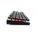 High quality top sale new arrival  led  Backlight Rainbow or green backlit  87 keys gaming  portable bluetooth  wire keyboard